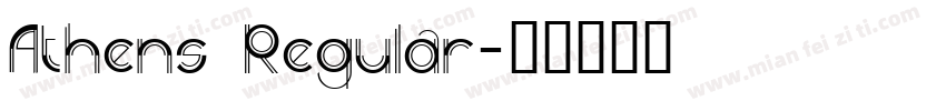 Athens Regular字体转换